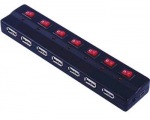 Obrzok produktu USB Hub  PremiumCord 7 portov,  aktvny