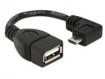 Obrzok produktu Delock USB2.0A-microUSB OTG redukcia F / M,  0.11m,  pravohla micro koncovka 