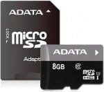 Obrzok produktu ADATA Premier,  microSDHC,  8GB + adaptr