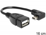 Obrzok produktu Delock USB2.0A-miniUSB2.0 OTG redukcia F / M,  0.16m,  adaptr pravouhl