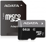 Obrzok produktu ADATA Premier microSDXC 64GB + adaptr