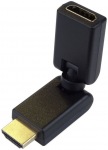 Obrzok produktu HDMI-HDMI redukcia M / F,  adaptr oton v dvoch osch
