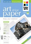 Obrzok produktu Photo paper ColorWay ART glossy texture "strip" 230g / m2,  A4,  10pc. (PGA23001