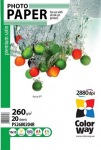 Obrzok produktu Photo paper ColorWay premium satin 260g / m2,  10x15,  20pc. (PS2600204R)