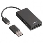 Obrzok produktu Hama USB 2.0 OTG Hub,  taka kariet pre smartfn / tablet / notebook / PC